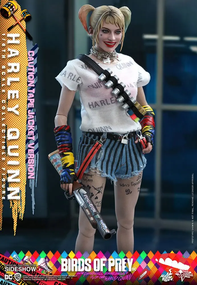 Birds of Prey Movie Masterpiece 1/6 Harley Quinn (Caution Tape Jacket Version) akciófigura 29 cm termékfotó