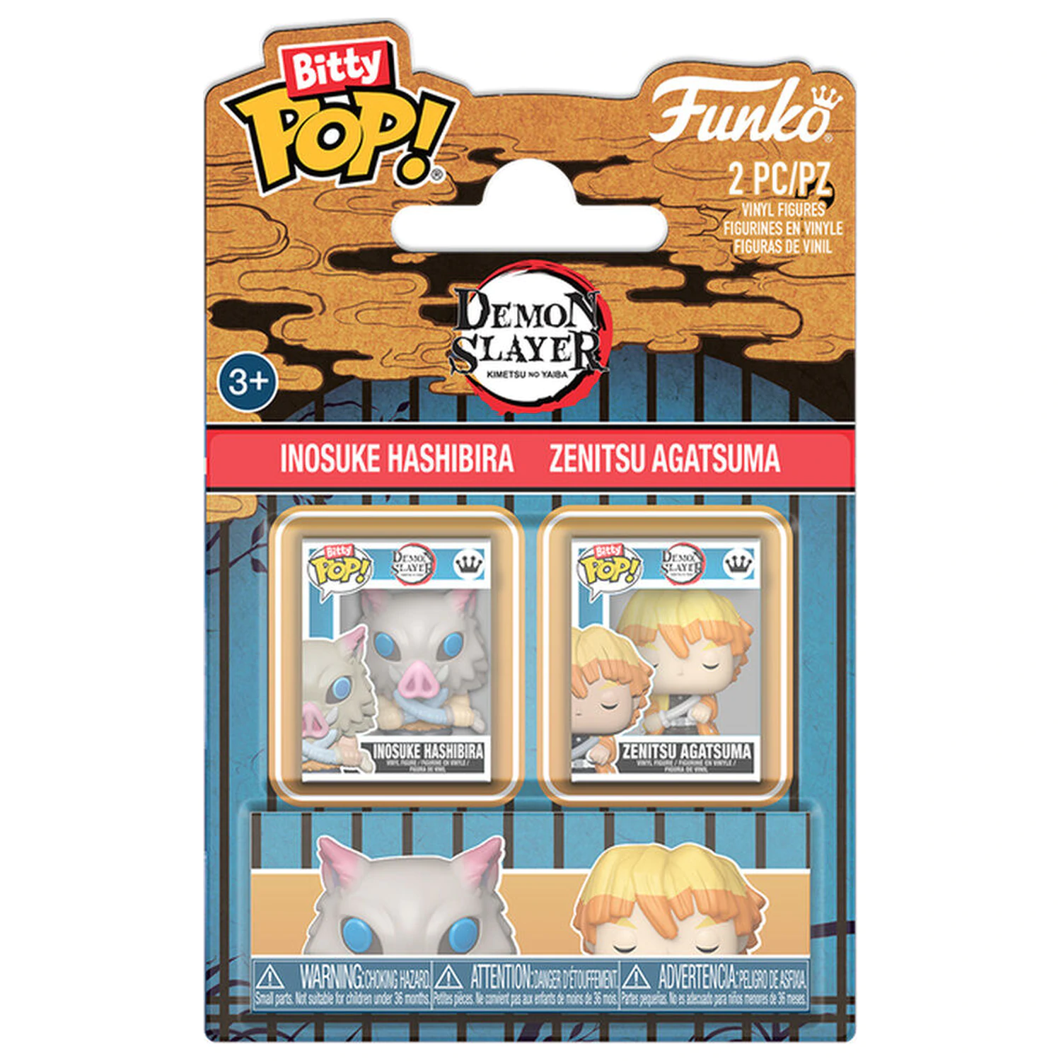 Bitty Funko POP! 2 db-os figura csomag Demon Slayer Inosuke & Zenitsu termékfotó