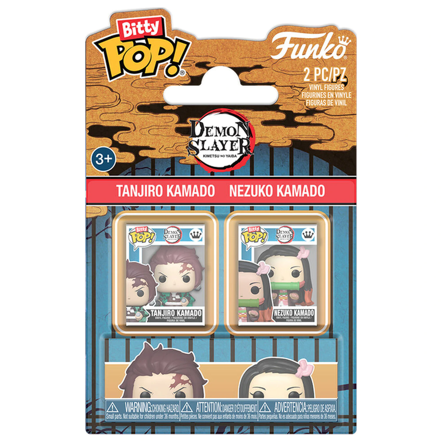 Bitty Funko POP! 2 db-os figura csomag Demon Slayer Tanjiro & Nezuko termékfotó