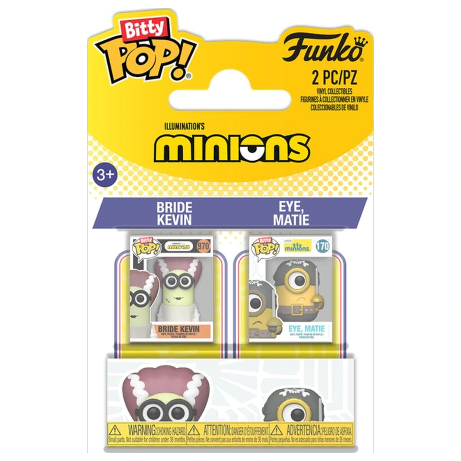Bitty Funko POP 2db-os figura csomag Minions Kevin & Eye termékfotó
