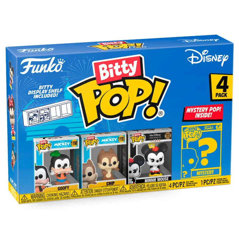 Disney Bitty POP! Vinyl Figure 4-Pack Goofy 2,5 cm termékfotó