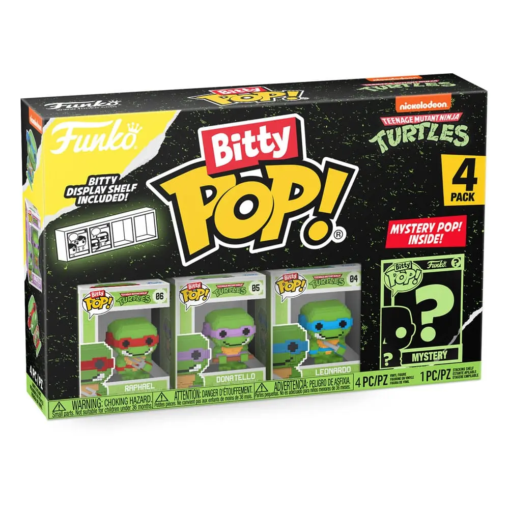 Teenage Mutant Ninja Turtles Bitty POP! Vinyl Figure 4-Pack 8-Bit 2,5 cm termékfotó