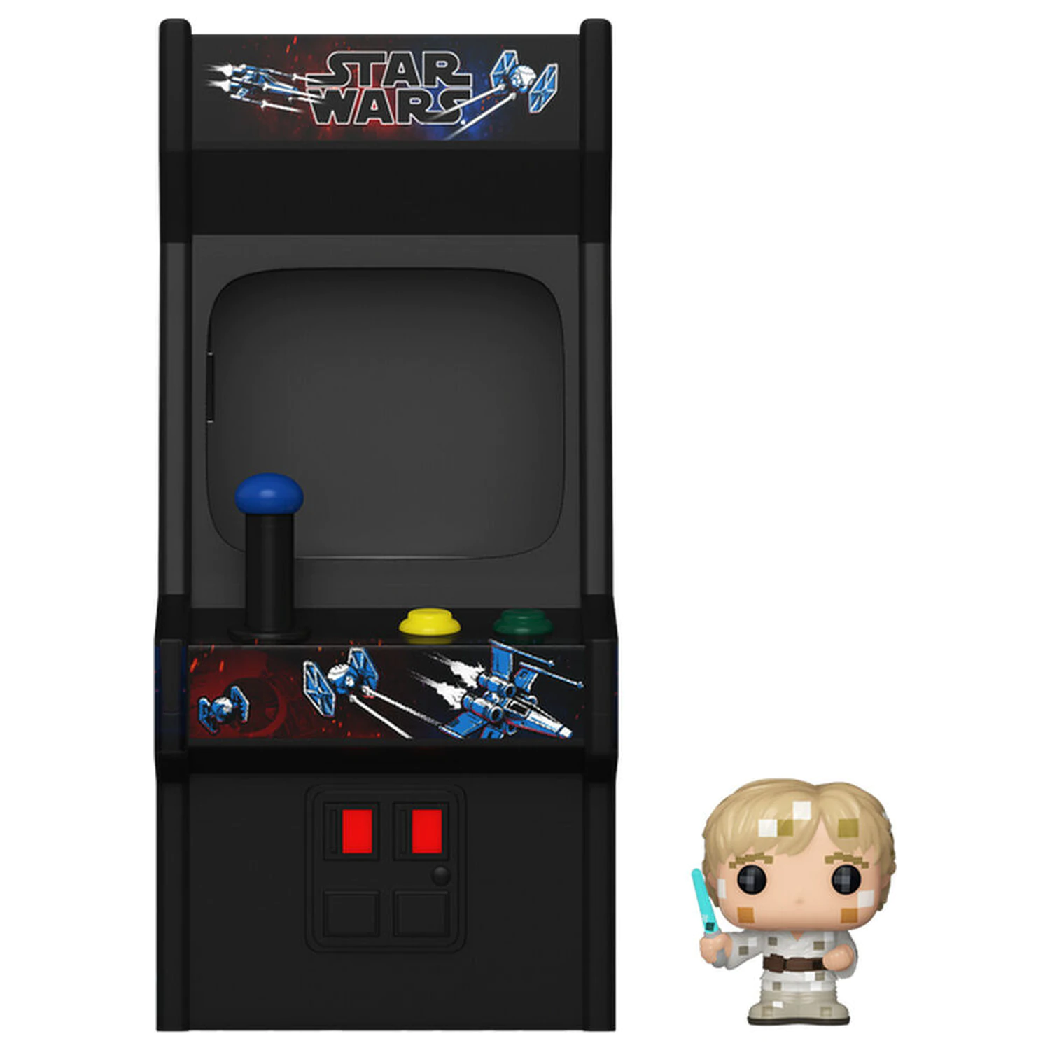 Bitty Funko POP figura Star Wars 8 Bit Luke Skywalker & Arcade Case termékfotó