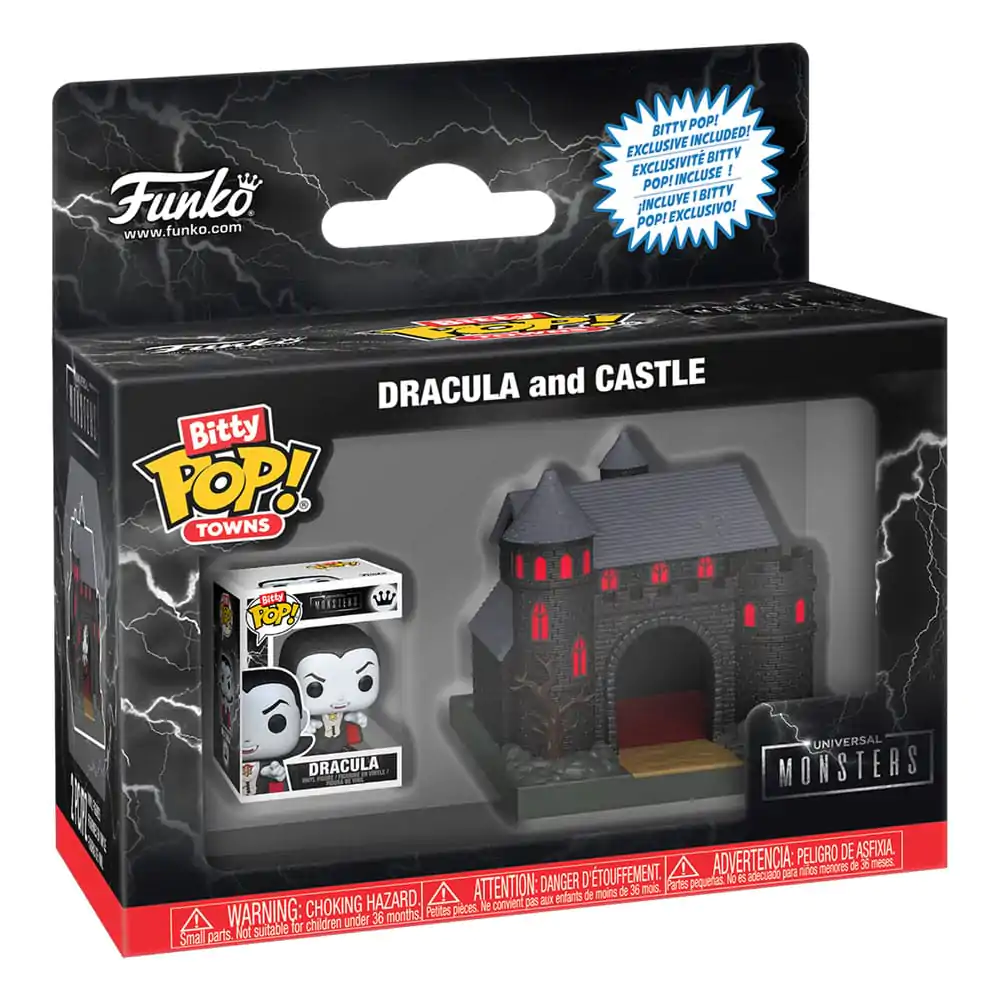 Bitty Funko POP figura Town Universal Monsters Dracula and Castle termékfotó