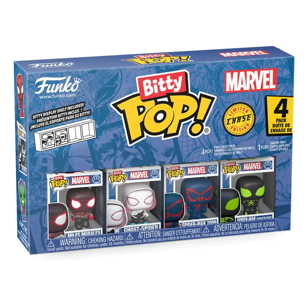 Bitty Funko POP Marvel Spider-Man  Vinyl figura 4 db-os csomag Miles Morales termékfotó