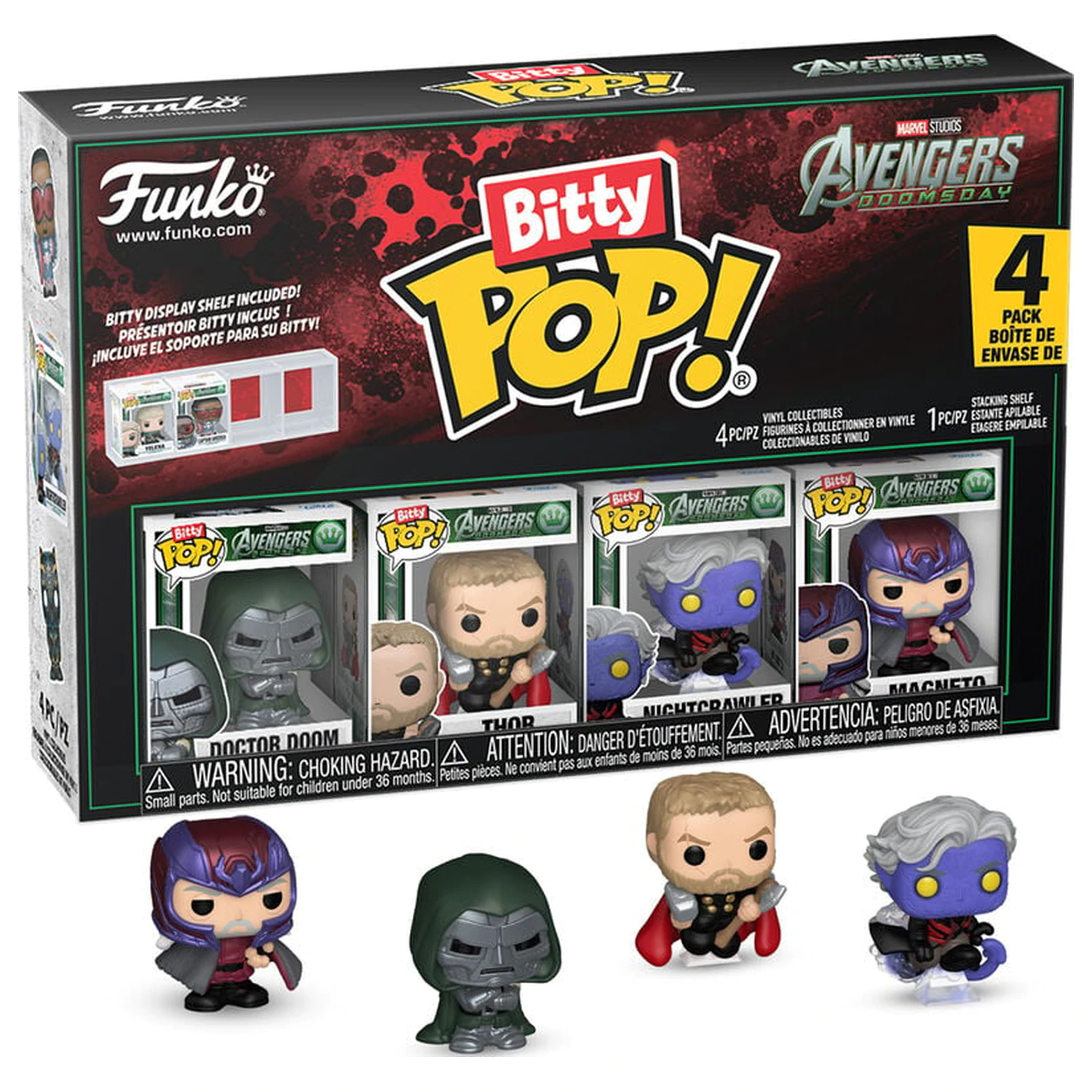 Bitty Funko POP Marvel Studios Avengers 4 db-os figura csomag Doomsday termékfotó