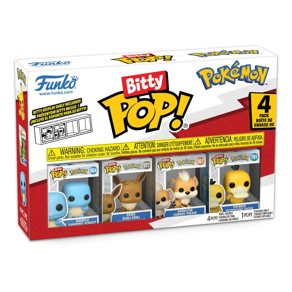Bitty Funko POP Pokemon  Vinyl figura 4 db-os csomag Squirtle termékfotó