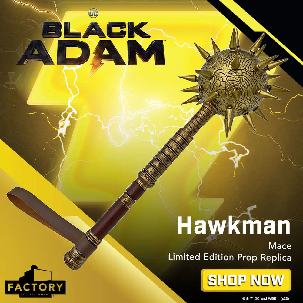 Black Adam 1/1 Hawkman Mace replika Limitált kiadás 50 cm termékfotó