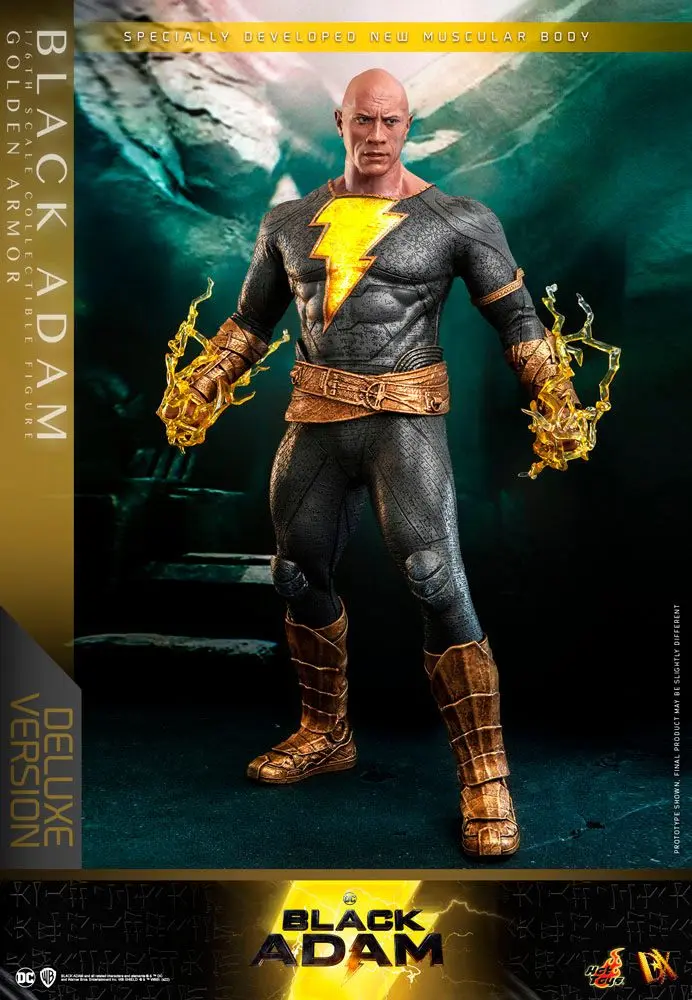 Black Adam DX 1/6 Black Adam (Golden Armor) Deluxe Version akciófigura 33 cm termékfotó