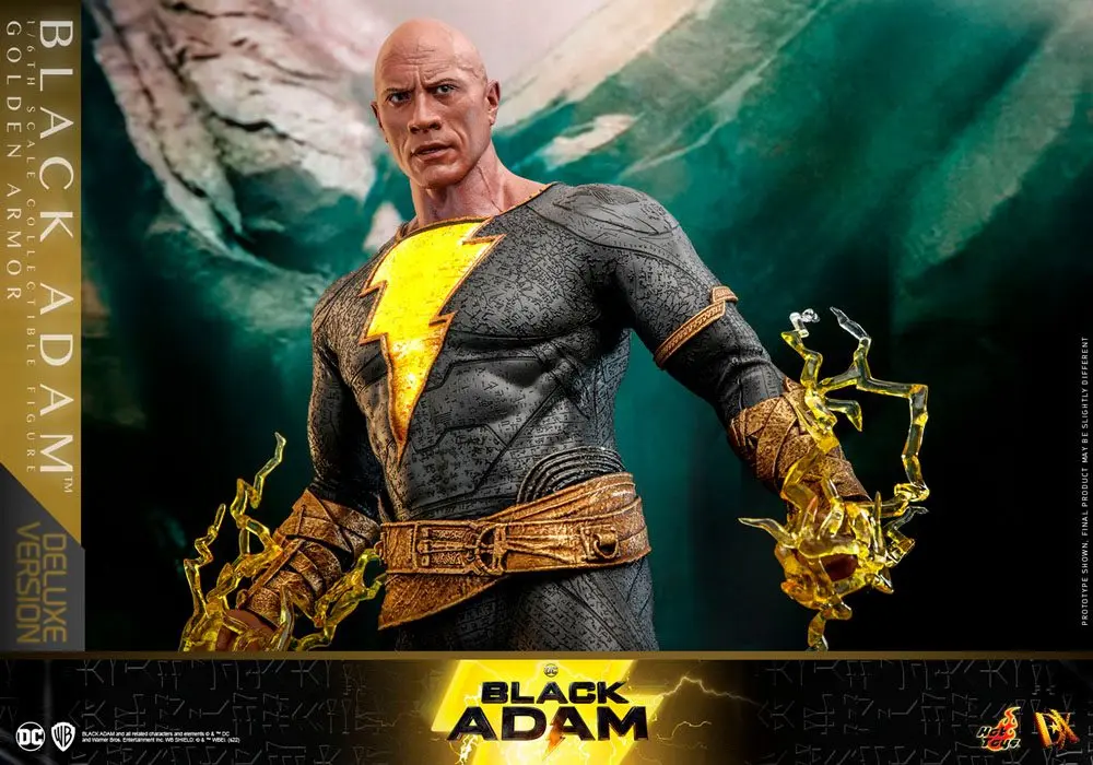 Black Adam DX 1/6 Black Adam (Golden Armor) Deluxe Version akciófigura 33 cm termékfotó