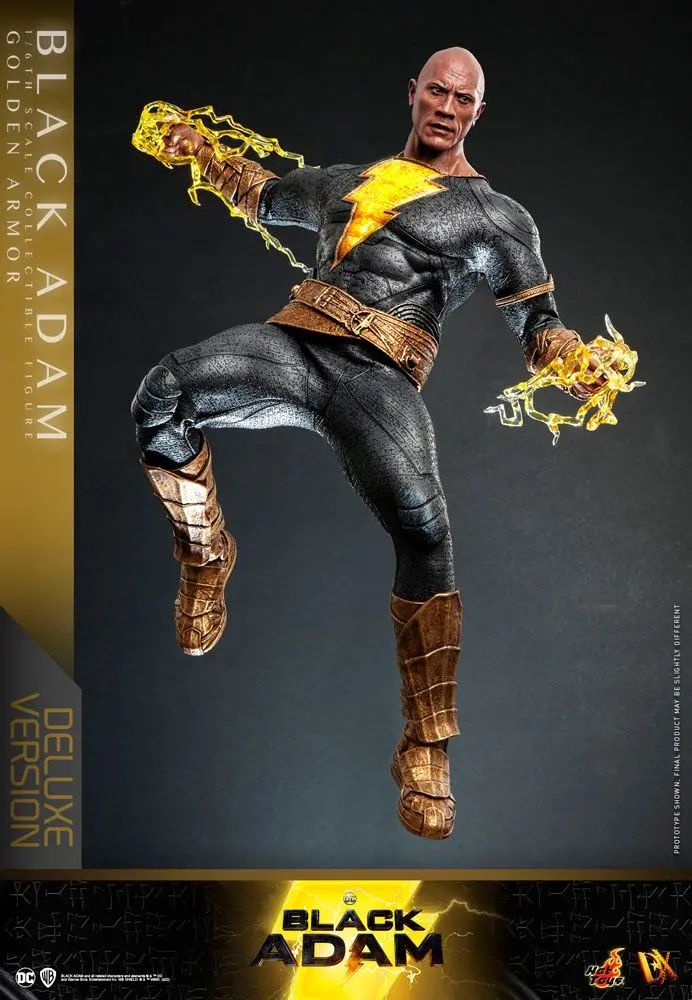 Black Adam DX 1/6 Black Adam (Golden Armor) Deluxe Version akciófigura 33 cm termékfotó