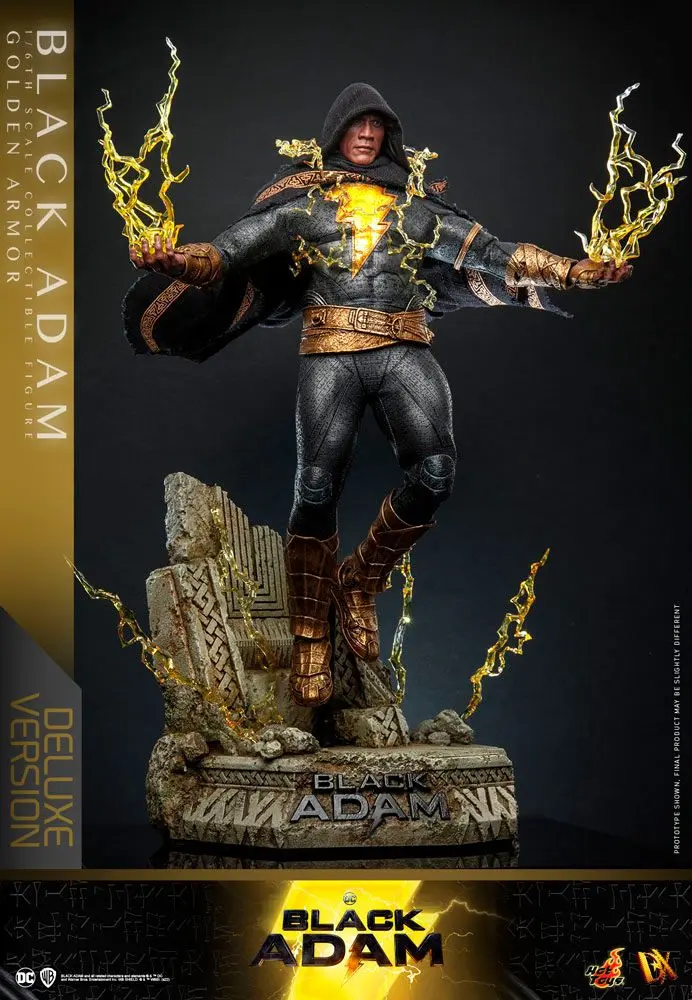 Black Adam DX 1/6 Black Adam (Golden Armor) Deluxe Version akciófigura 33 cm termékfotó