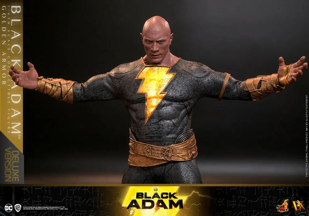 Black Adam DX 1/6 Black Adam (Golden Armor) Deluxe Version akciófigura 33 cm termékfotó