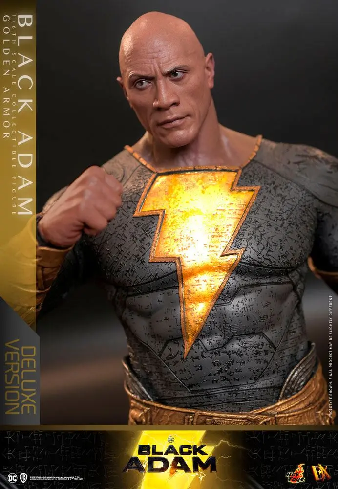 Black Adam DX 1/6 Black Adam (Golden Armor) Deluxe Version akciófigura 33 cm termékfotó