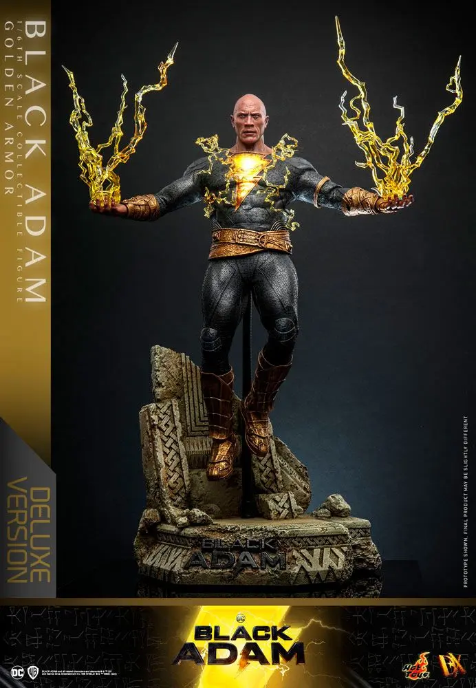 Black Adam DX 1/6 Black Adam (Golden Armor) Deluxe Version akciófigura 33 cm termékfotó