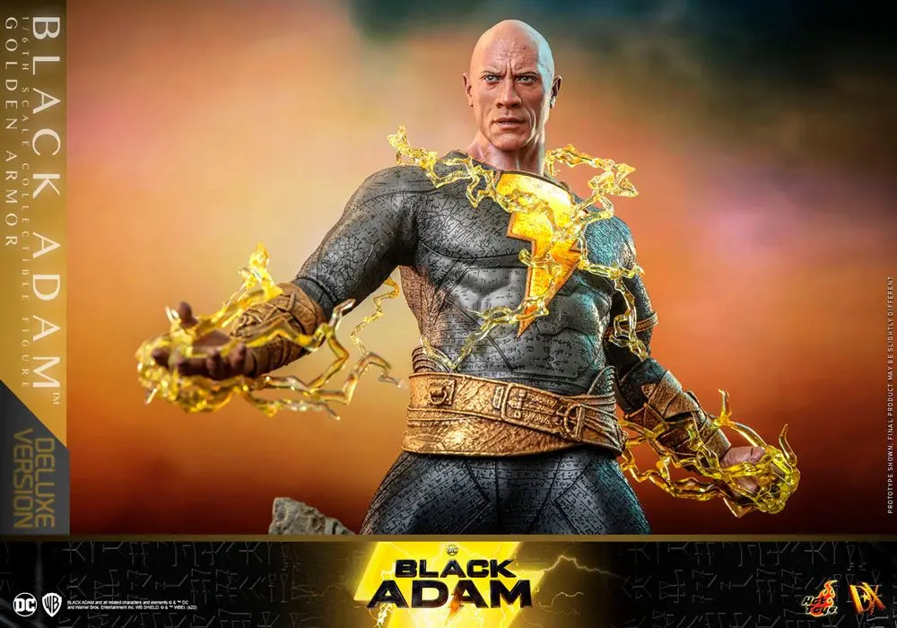 Black Adam DX 1/6 Black Adam (Golden Armor) Deluxe Version akciófigura 33 cm termékfotó