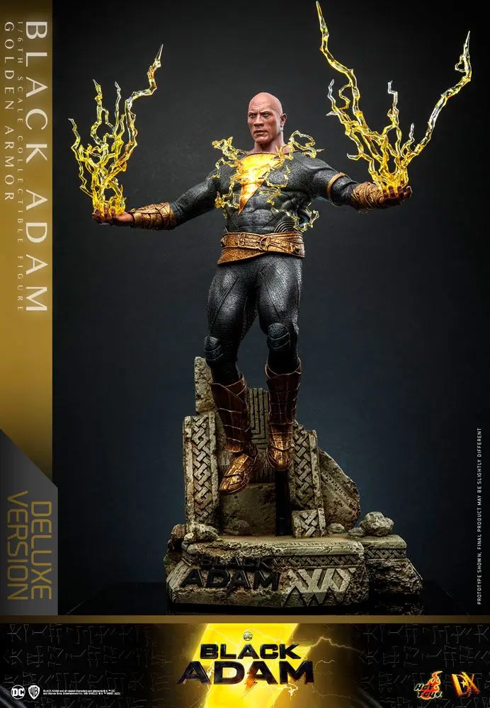 Black Adam DX 1/6 Black Adam (Golden Armor) Deluxe Version akciófigura 33 cm termékfotó