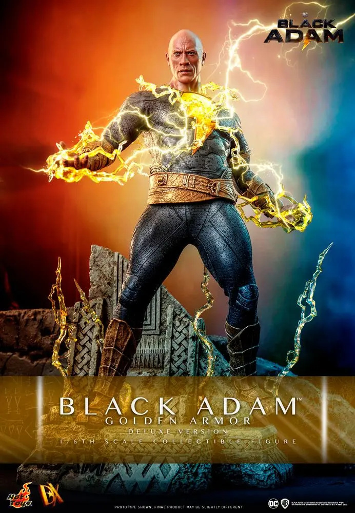 Black Adam DX 1/6 Black Adam (Golden Armor) Deluxe Version akciófigura 33 cm termékfotó