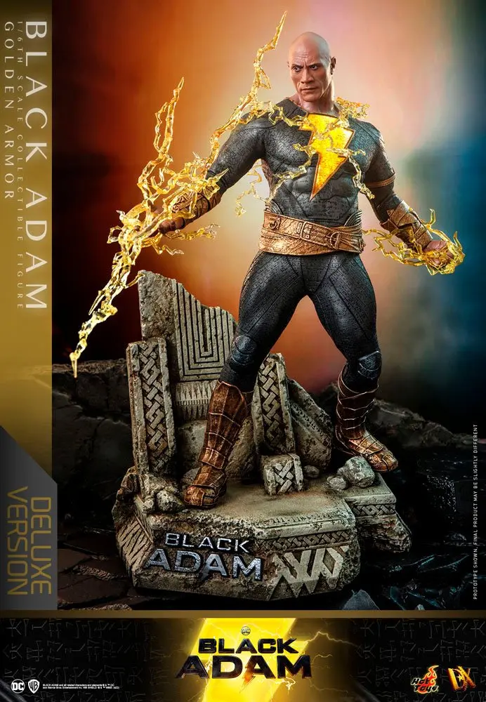 Black Adam DX 1/6 Black Adam (Golden Armor) Deluxe Version akciófigura 33 cm termékfotó