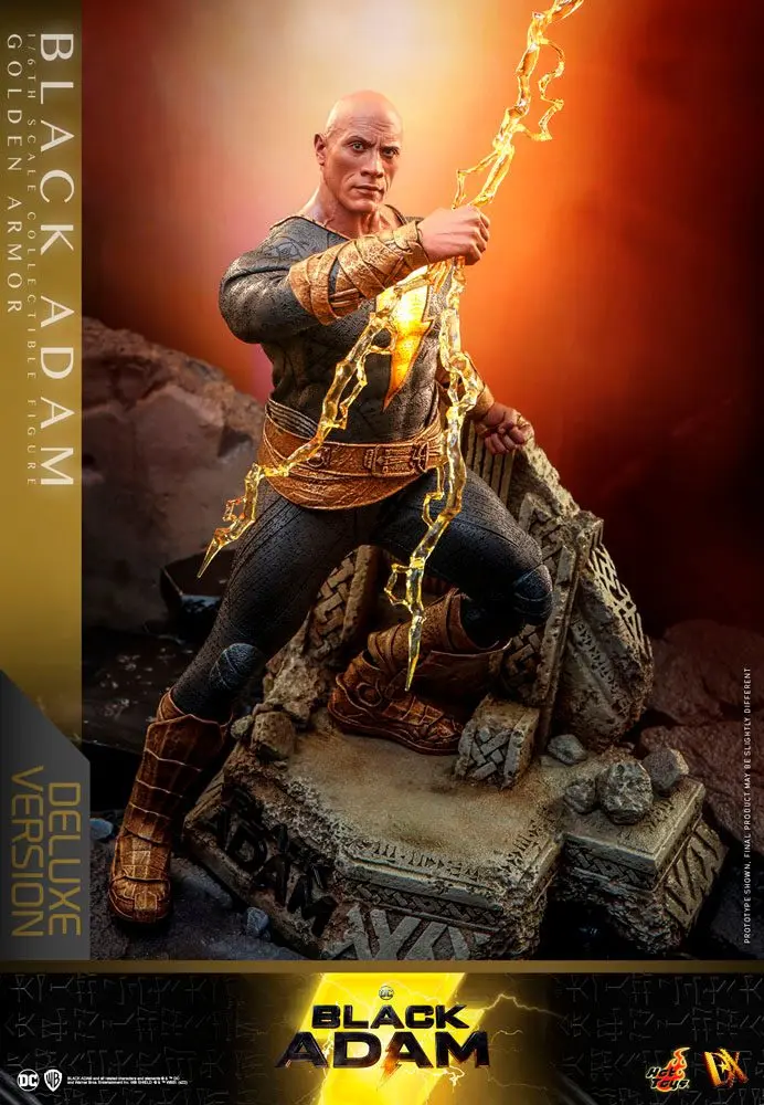 Black Adam DX 1/6 Black Adam (Golden Armor) Deluxe Version akciófigura 33 cm termékfotó