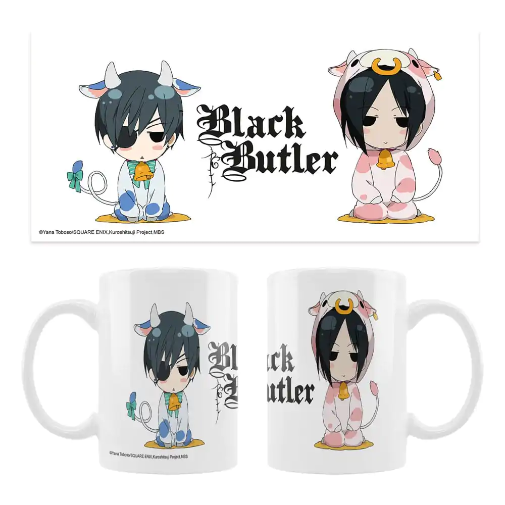 Black Butler Cow Costumes kerámiabögre termékfotó