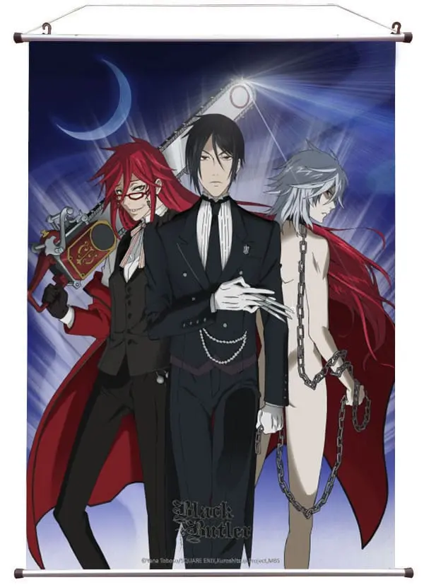 Black Butler Sebastian, Grell &amp; Pluto felakasztható poszter 60 x 90 cm termékfotó