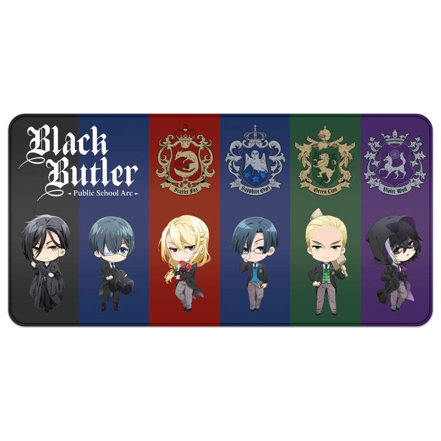 Black Butler XXL egérpad Chibi & Emblem termékfotó