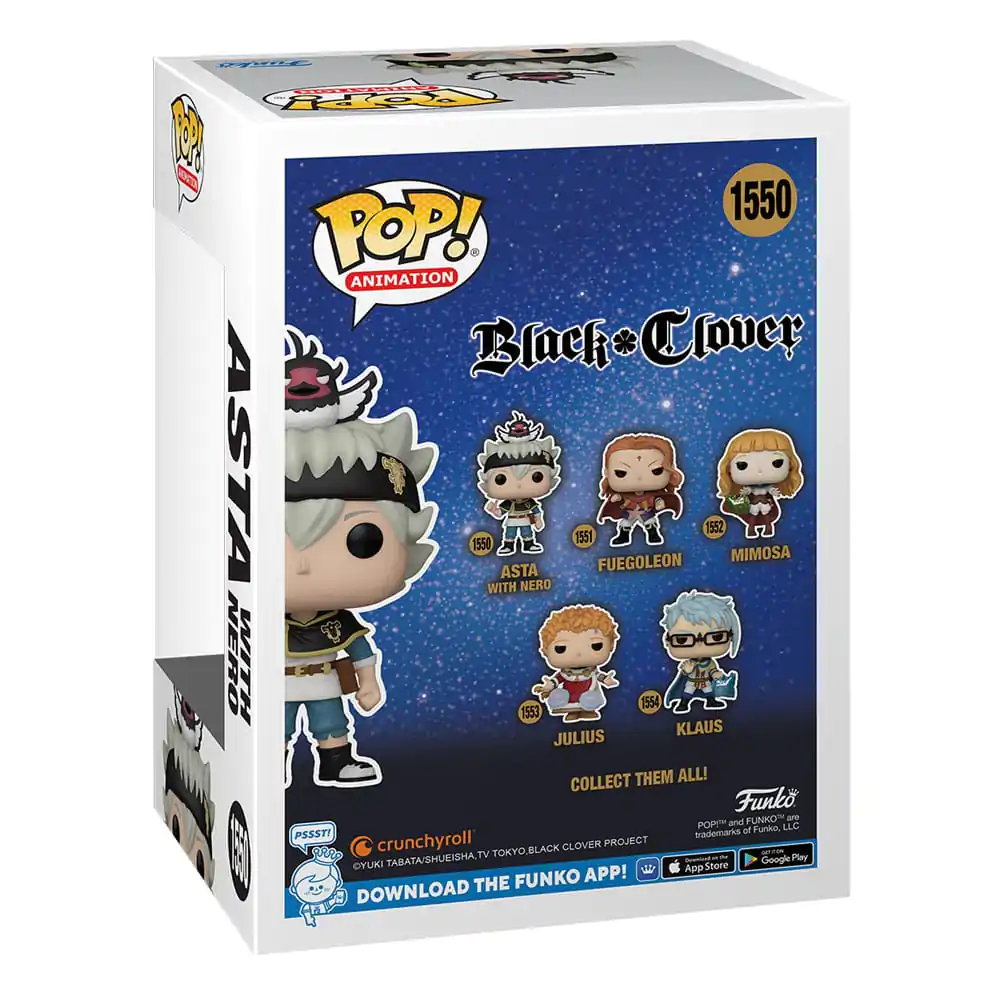 Black Clover Funko POP! Animation Vinyl figura Asta w/Nero 9 cm termékfotó