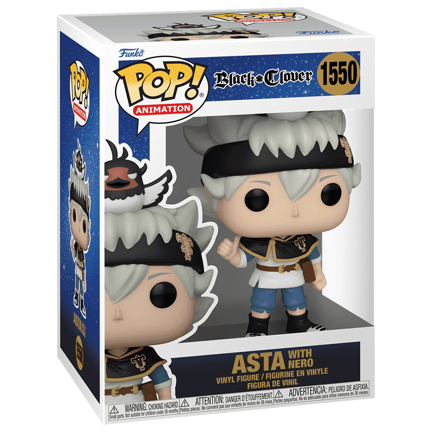 Black Clover Funko POP! Animation Vinyl figura Asta w/Nero 9 cm termékfotó