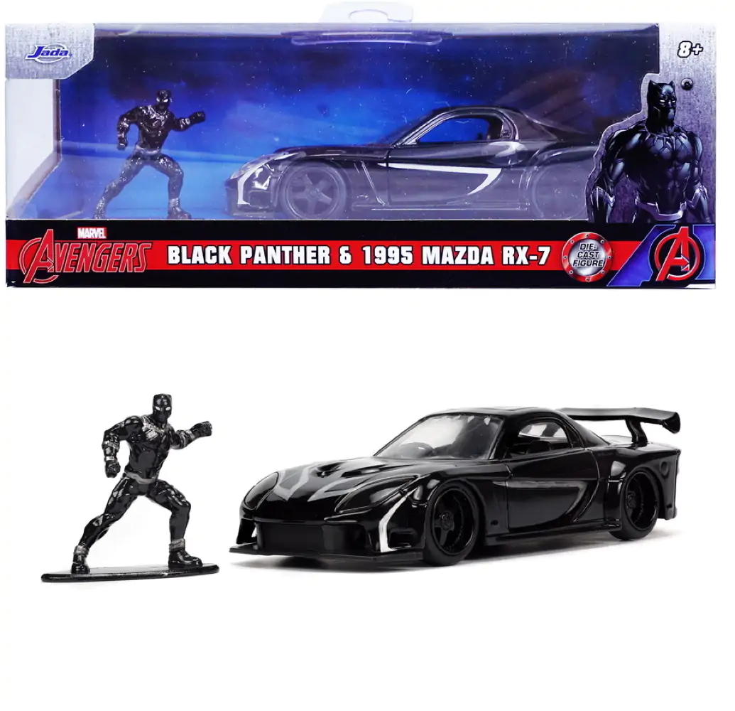 Black Panther Diecast Model 1/32 Mazda RX-7 termékfotó