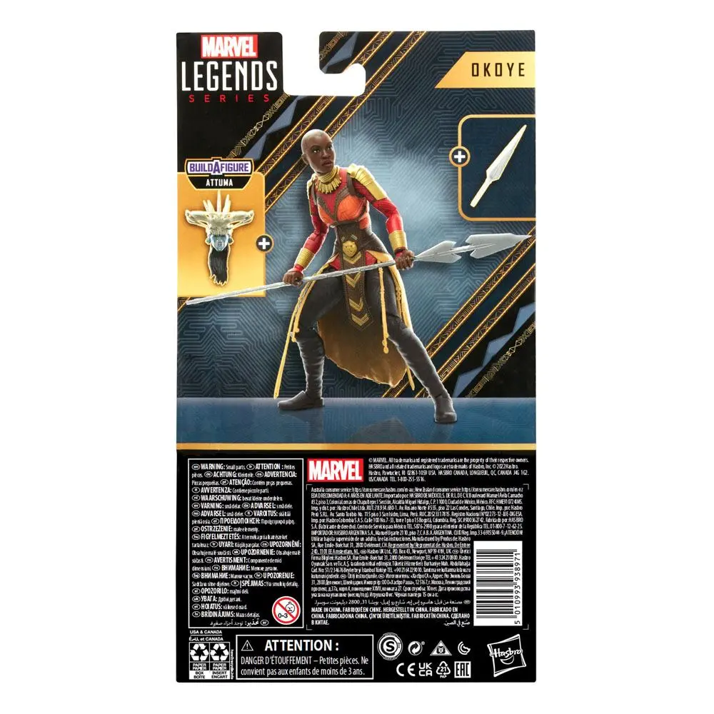 Black Panther: Wakanda Forever Marvel Legends Series Attuma BAF: Okoye akciófigura 15 cm termékfotó