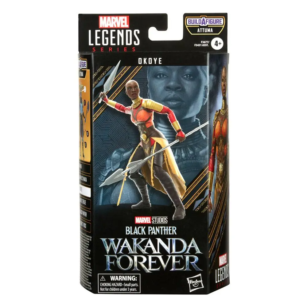 Black Panther: Wakanda Forever Marvel Legends Series Attuma BAF: Okoye akciófigura 15 cm termékfotó