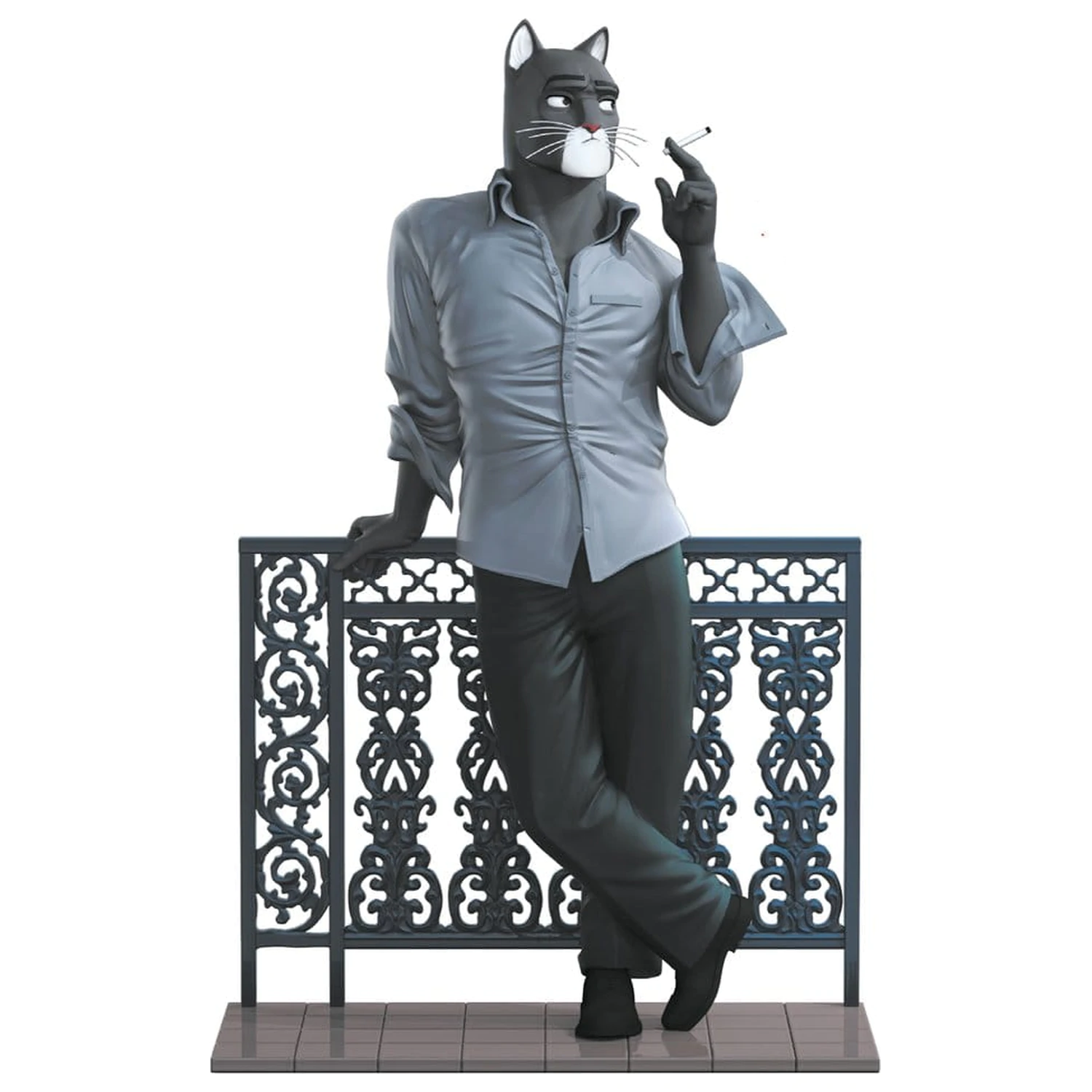 Blacksad Blacksad on the Balcony gyanta szobor figura 24 cm termékfotó