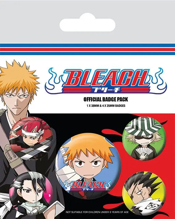 Bleach Chibi Characters kitűző csomag (5 darab) termékfotó