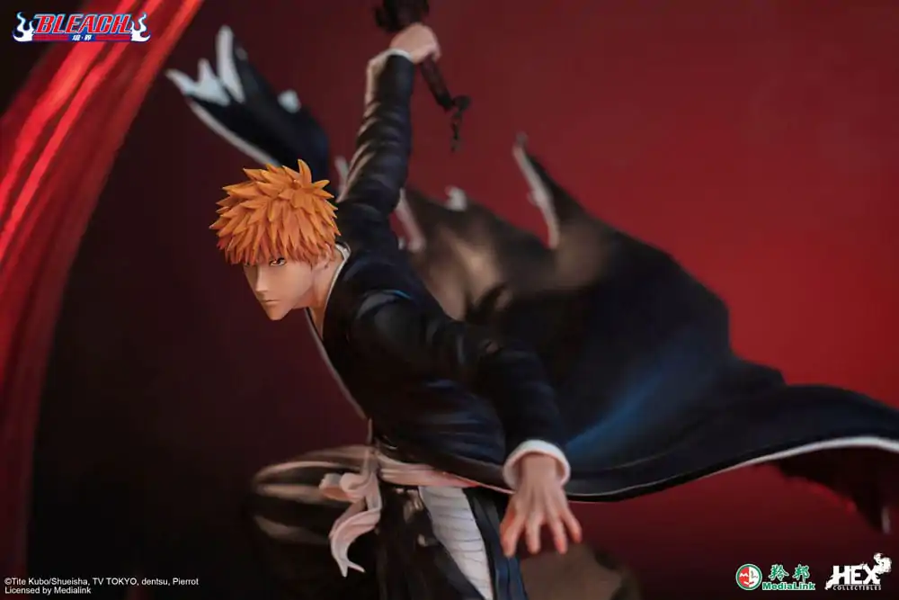 Bleach Elite Dynamic 1/6 Ichigo Kurosaki szobor figura 51 cm termékfotó