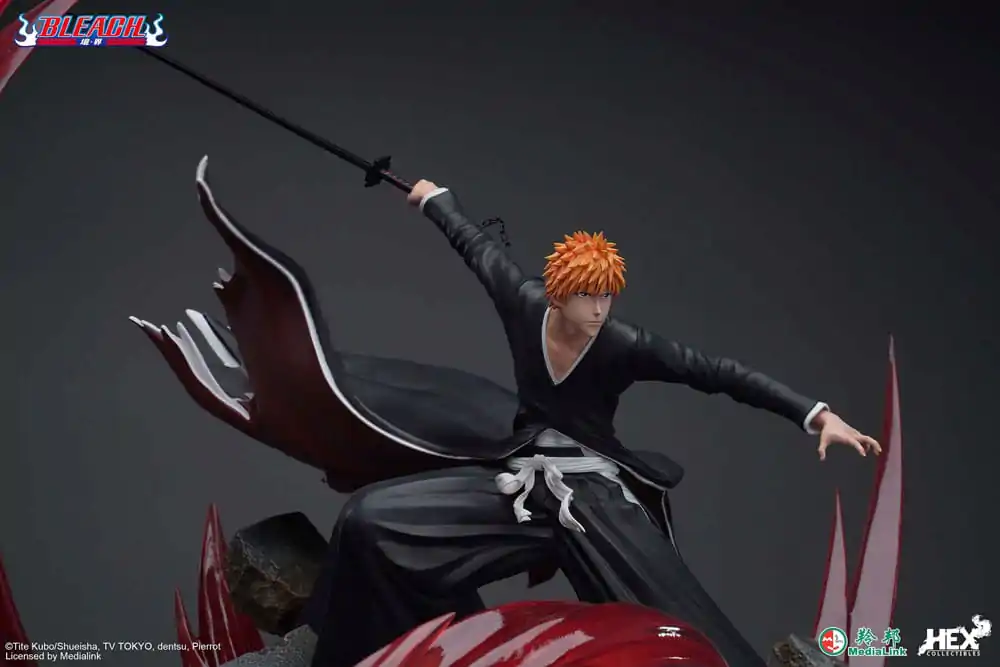 Bleach Elite Dynamic 1/6 Ichigo Kurosaki szobor figura 51 cm termékfotó