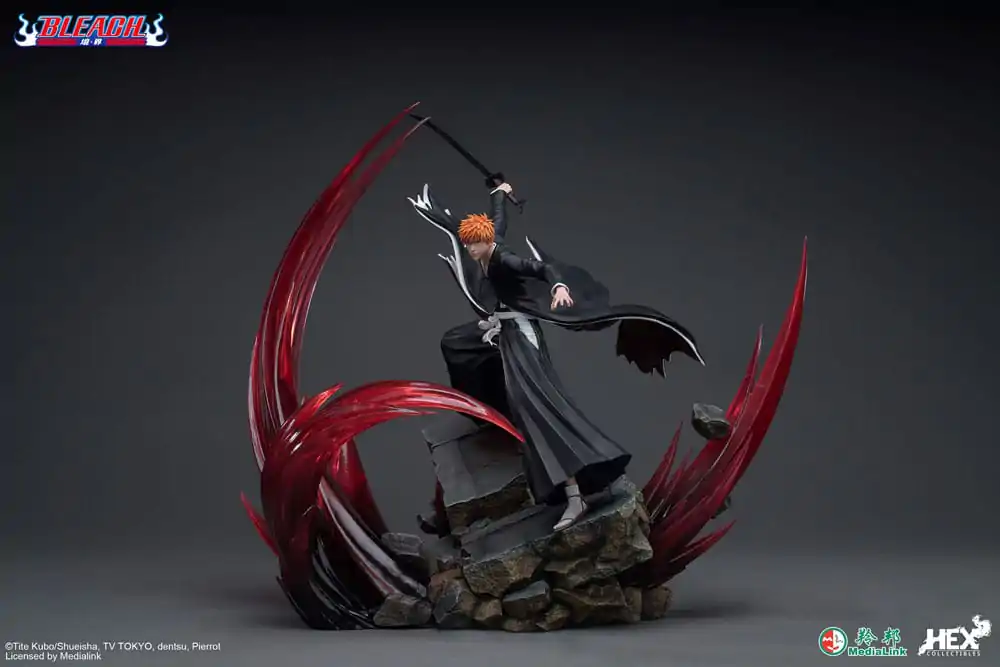 Bleach Elite Dynamic 1/6 Ichigo Kurosaki szobor figura 51 cm termékfotó