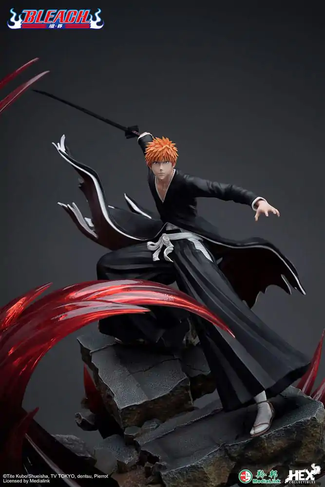 Bleach Elite Dynamic 1/6 Ichigo Kurosaki szobor figura 51 cm termékfotó