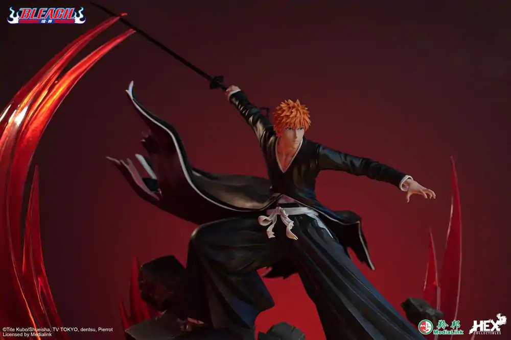 Bleach Elite Dynamic 1/6 Ichigo Kurosaki szobor figura 51 cm termékfotó