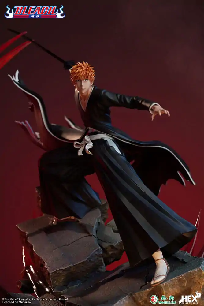 Bleach Elite Dynamic 1/6 Ichigo Kurosaki szobor figura 51 cm termékfotó