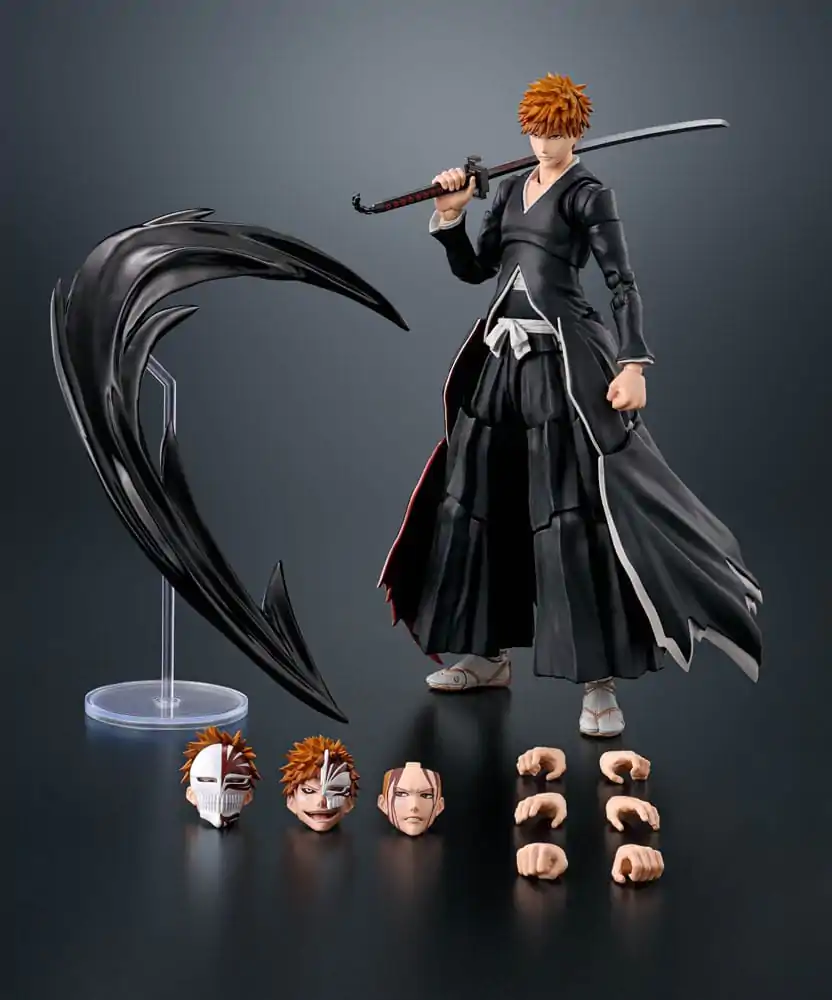 Bleach S.H. Figuarts akciófigura Ichigo Kurosaki Getsugatensho 15 cm termékfotó