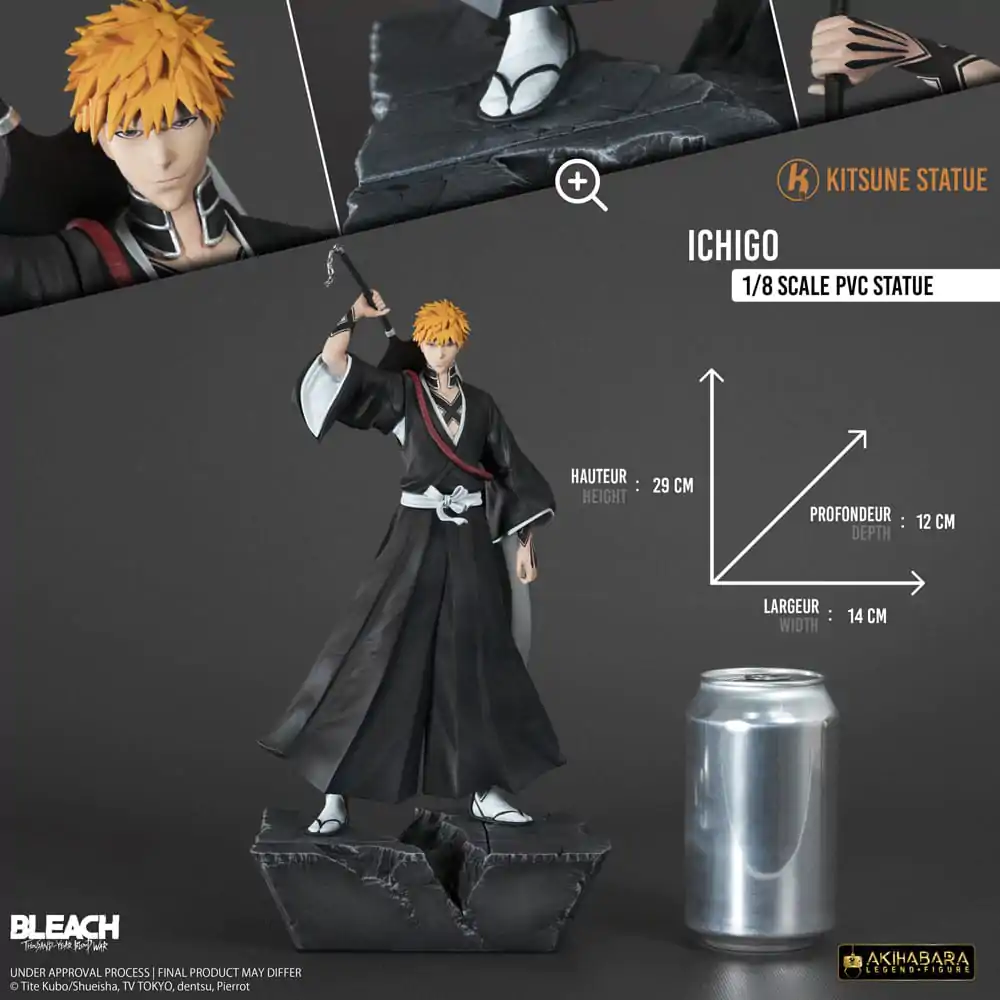 Bleach: Thousand-Year Blood War Figure 1/8 Ichigo PVC szobor figura 29 cm termékfotó