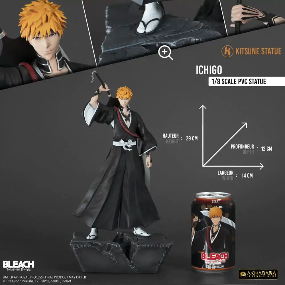 Bleach: Thousand-Year Blood War Figure 1/8 Ichigo PVC szobor figura 29 cm termékfotó