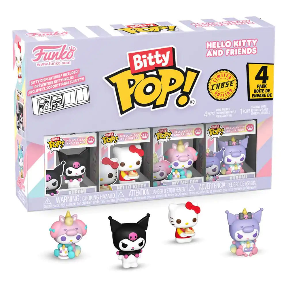 Bitty Funko POP Hello Kitty and Friends  Vinyl figura 4 db-os csomag Kuromi termékfotó