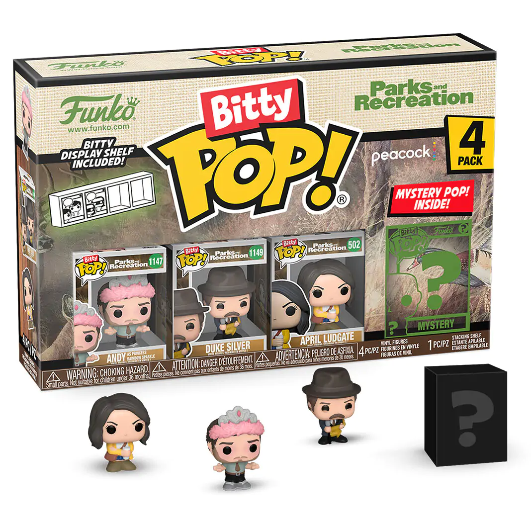 Blister 4 figurák Bitty Funko POP Park and Recreation Funko Bitty POP 4 db-os figura csomagAndy termékfotó