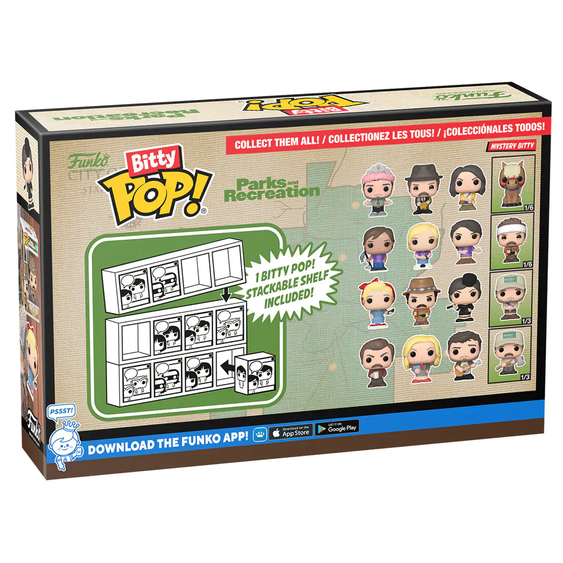 Blister 4 figurák Bitty Funko POP Park and Recreation Funko Bitty POP 4 db-os figura csomagAndy termékfotó