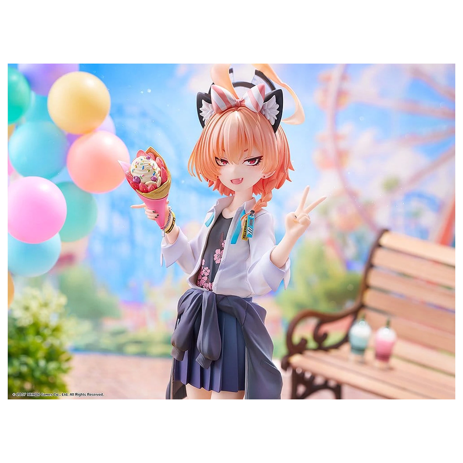 Blue Archive 1/7 Neru (School): Memorial Lobby Ver. PVC figura 22 cm termékfotó