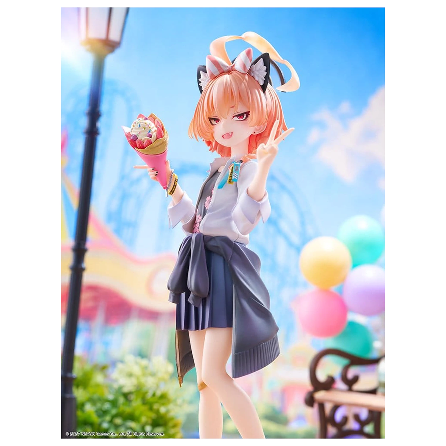 Blue Archive 1/7 Neru (School): Memorial Lobby Ver. PVC figura 22 cm termékfotó