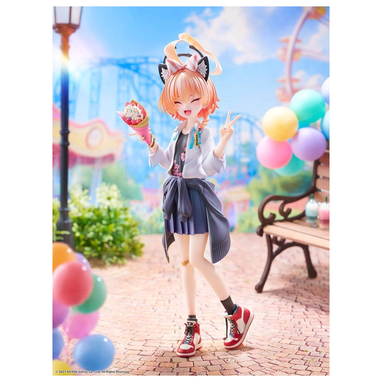 Blue Archive 1/7 Neru (School): Memorial Lobby Ver. PVC figura 22 cm termékfotó