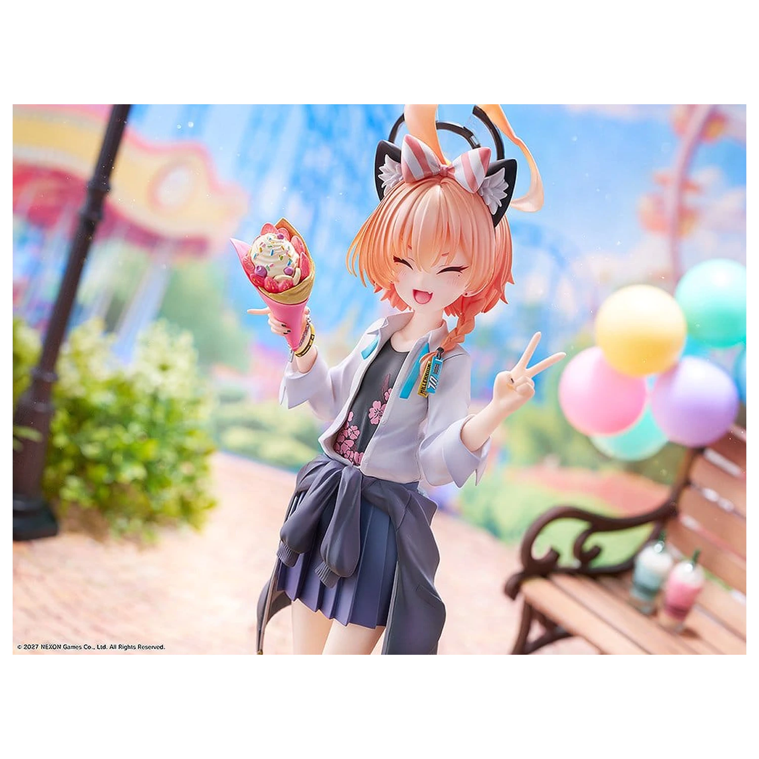 Blue Archive 1/7 Neru (School): Memorial Lobby Ver. PVC figura 22 cm termékfotó